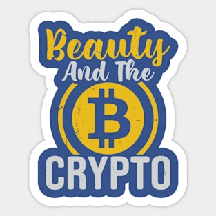 Beauty and The Bitcoin Sticker